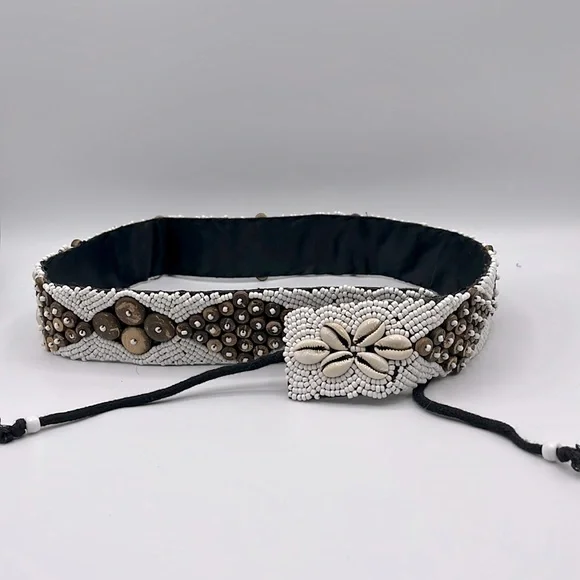 Chaudry KC Beaded Shell Black Belt One Size NWT il_fullxfull.6141534374_k37n.jpg main image 2